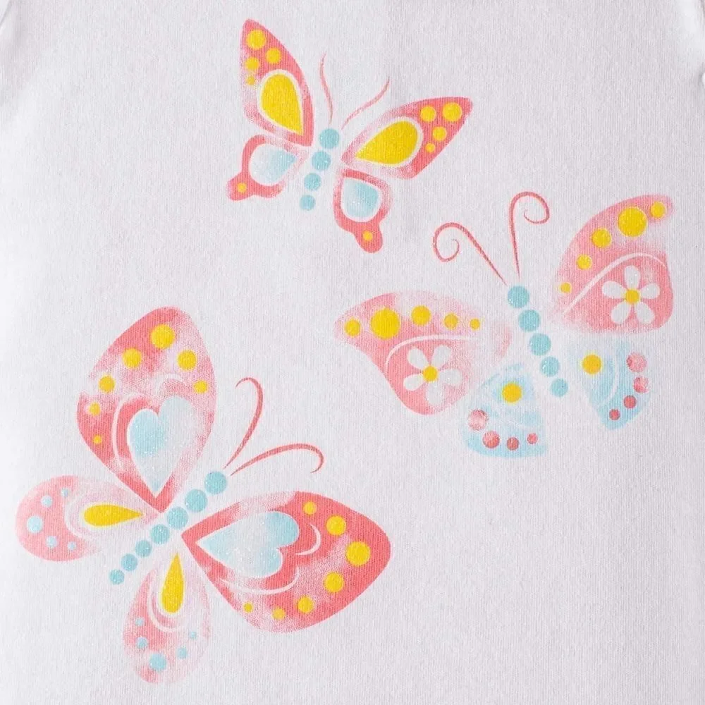 HEADQUARTERS BUTTERFLY 3 Piece Romper Set